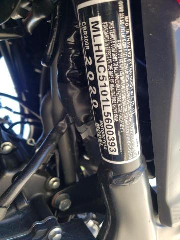 2020 HONDA CBR300 R MLHNC5101L5600393