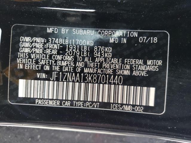 2019 TOYOTA 86 JF1ZNAA13K8701440