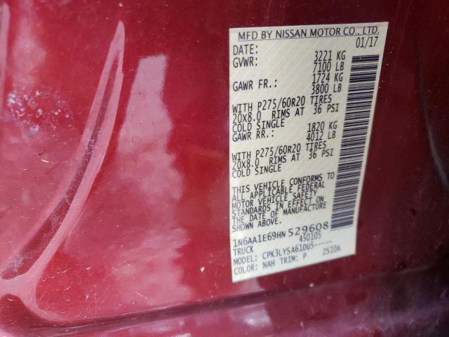 2017 NISSAN TITAN 1N6AA1E69HN529608