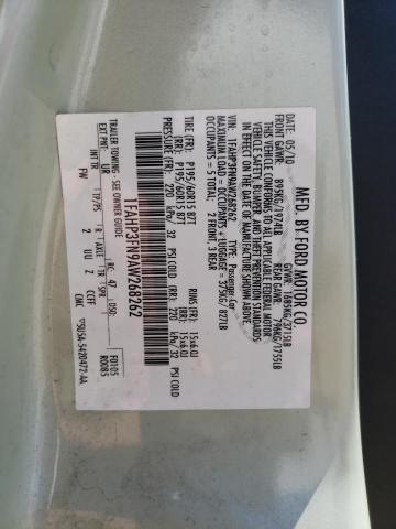 1FAHP3FN9AW268262 Ford Focus Se 2010. Фото: 9