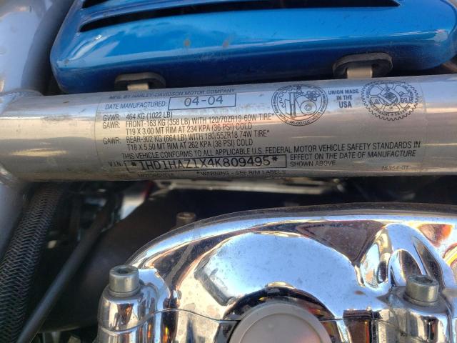 2004 HARLEY-DAVIDSON VRSCA 1HD1HAZ1X4K809495