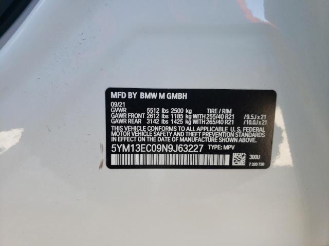 2022 BMW X3 M 5YM13EC09N9J63227