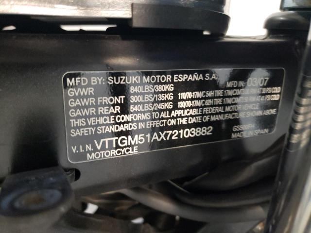 2007 SUZUKI GS500 VTTGM51AX72103882