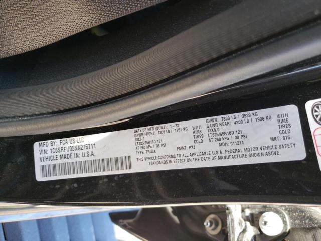 2022 RAM 1500 TRX 1C6SRFU95NN215711