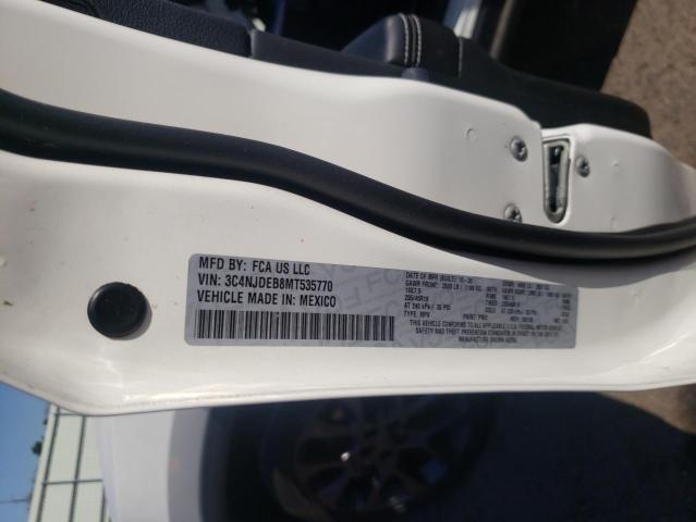 2021 JEEP COMPASS 80 3C4NJDEB8MT535770