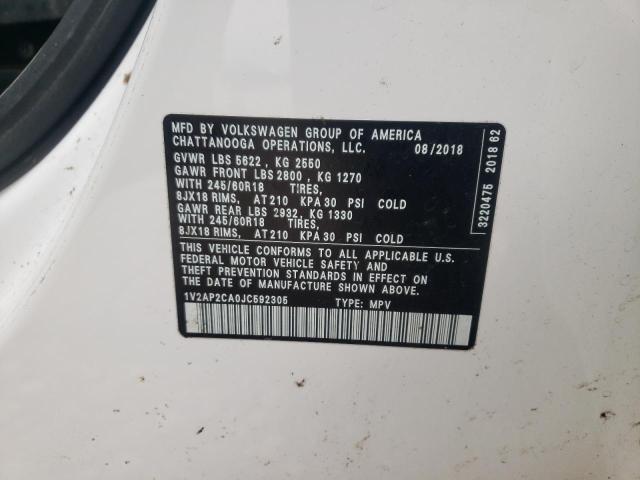 2018 VOLKSWAGEN ATLAS S 1V2AP2CA0JC592305