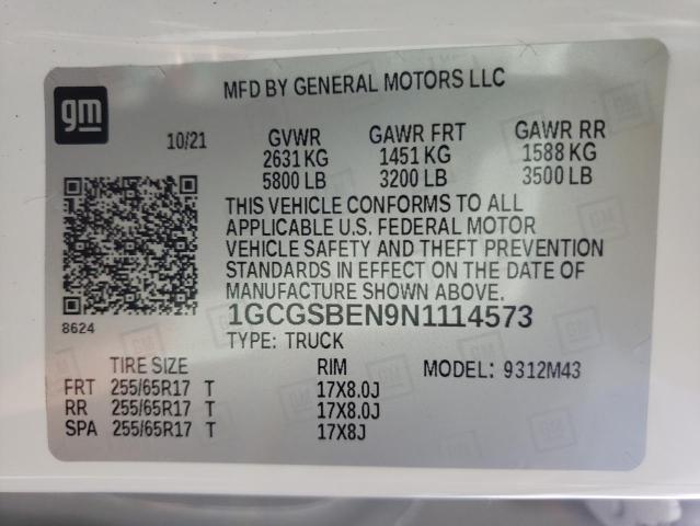 1GCGSBEN9N1114573 Chevrolet Colorado