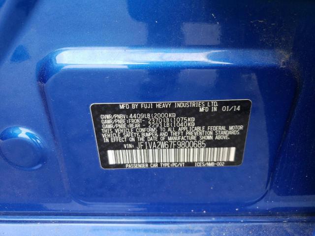 2015 SUBARU WRX STI LA JF1VA2W67F9800685