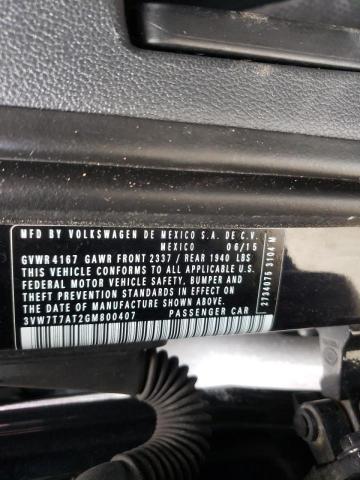 2016 VOLKSWAGEN BEETLE R-L 3VW7T7AT2GM800407