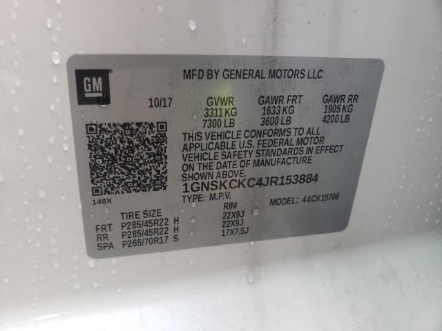 2018 CHEVROLET TAHOE LS 1GNSKCKC4JR153884