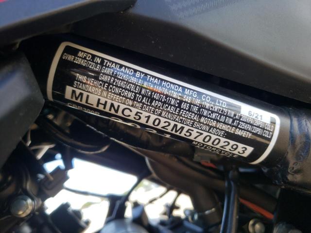2021 HONDA CBR300 R MLHNC5102M5700293