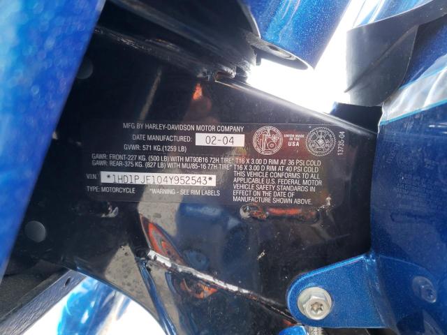 2004 HARLEY-DAVIDSON FLHTCSE 1HD1PJE104Y952543