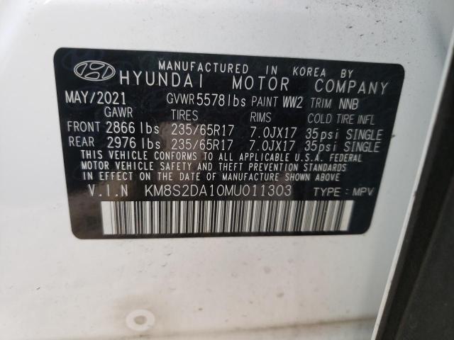 2021 HYUNDAI SANTA FE B KM8S2DA10MU011303
