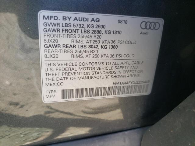 2018 AUDI SQ5 PREMIU WA1A4AFY0J2229449