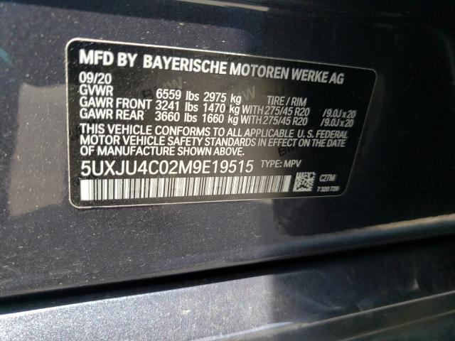 2021 BMW X5 M50I 5UXJU4C02M9E19515