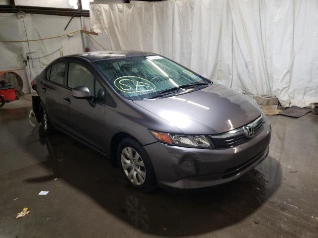 Salvage cars for sale from Copart Ebensburg, PA: 2012 Honda Civic LX