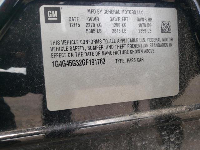 2016 BUICK LACROSSE S 1G4G45G32GF191763