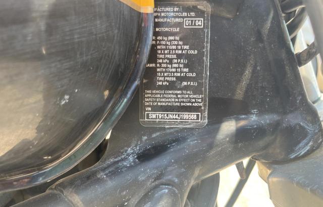 2004 TRIUMPH MOTORCYCLE SPEED MAST SMT915JN44J199566