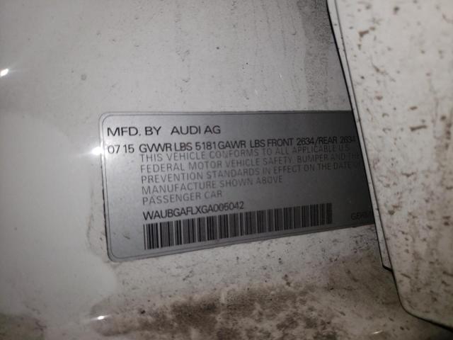 2016 AUDI S4 PREMIUM - WAUBGAFLXGA005042