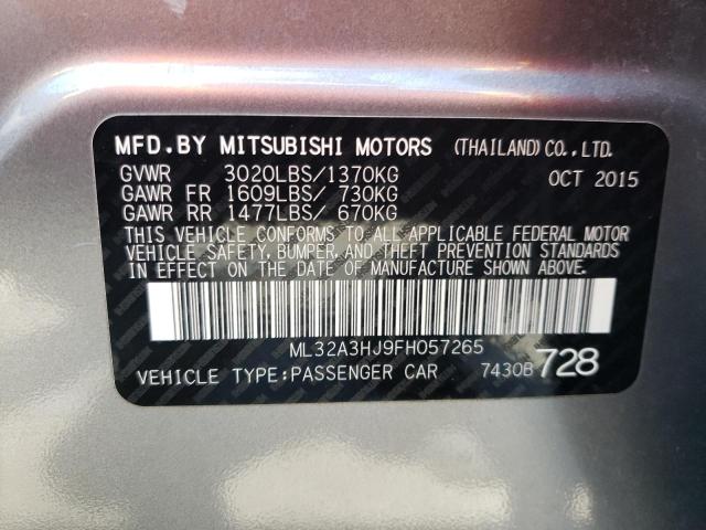 2015 MITSUBISHI MIRAGE DE ML32A3HJ9FH057265
