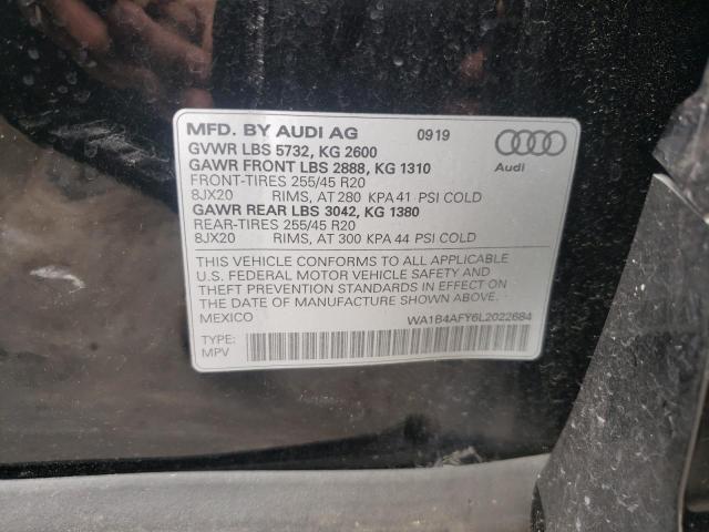 2020 AUDI SQ5 PREMIU WA1B4AFY6L2022684
