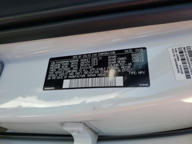 2019 VOLVO XC90 T5 R- YV4102PMXK1490918