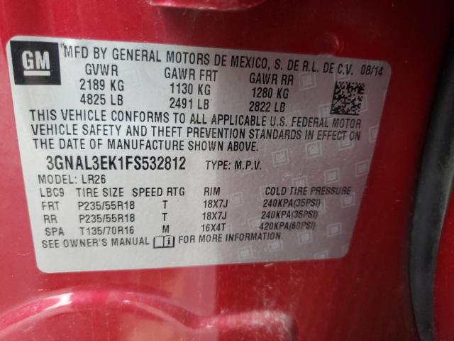 2015 CHEVROLET CAPTIVA 3GNAL3EK1FS532812