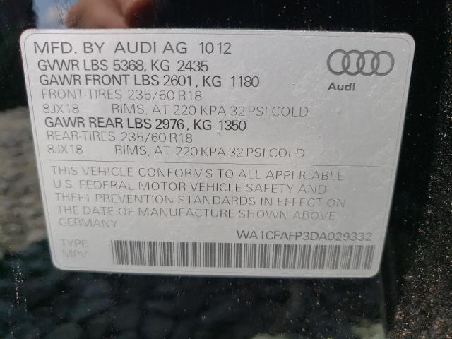 VIN WA1CFAFP3DA029332 2013 Audi Q5, Premium no.10