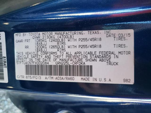 2015 TOYOTA TACOMA X-R 5TFTU4CN7FX002084