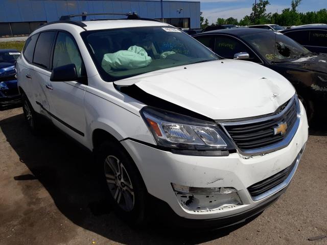 Salvage cars for sale at Woodhaven, MI auction: 2017 Chevrolet Traverse L