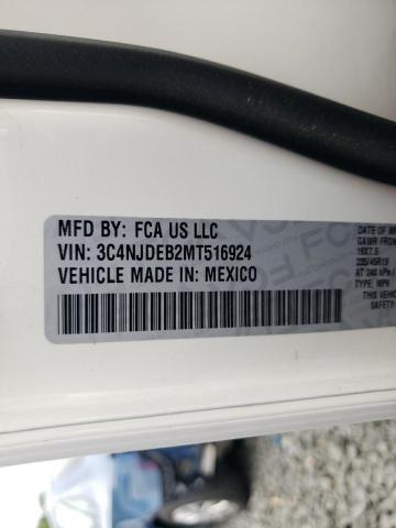 2021 JEEP COMPASS 80 3C4NJDEB2MT516924