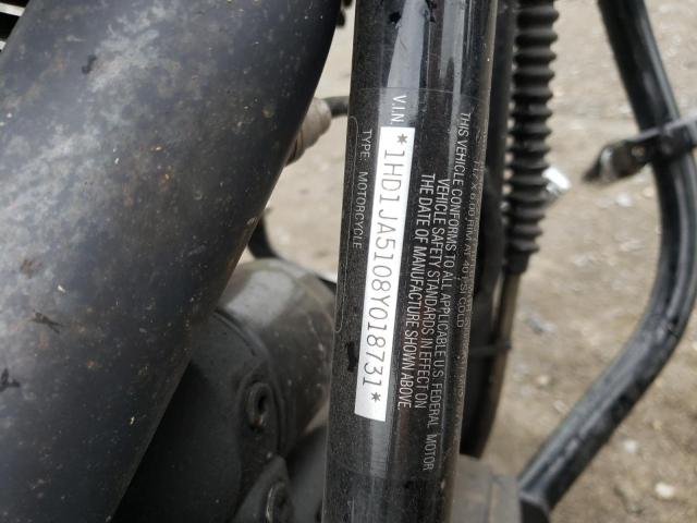 2008 HARLEY-DAVIDSON FXSTB 1HD1JA5108Y018731