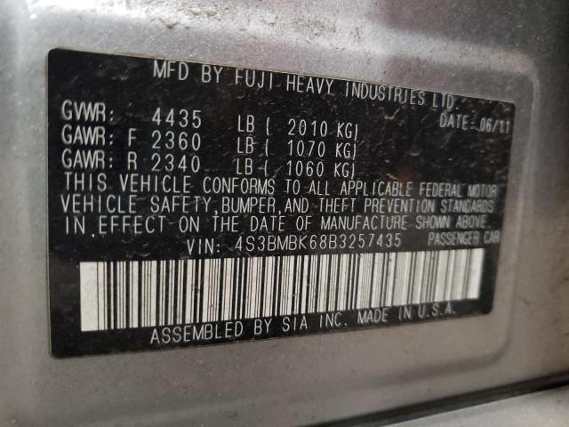 4S3BMBK68B3257435 Subaru Legacy 2.5i Limited
