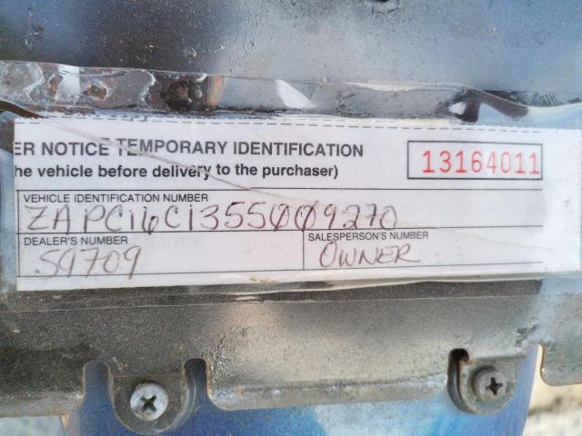 2005 VESPA C161C ZAPC16C1355009270