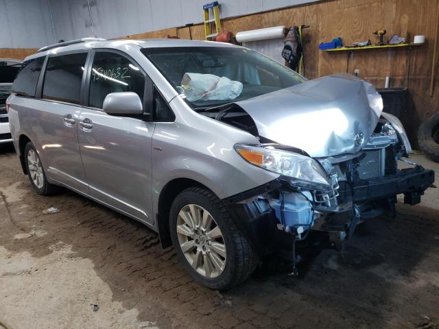 Salvage cars for sale from Copart Kincheloe, MI: 2016 Toyota Sienna XLE