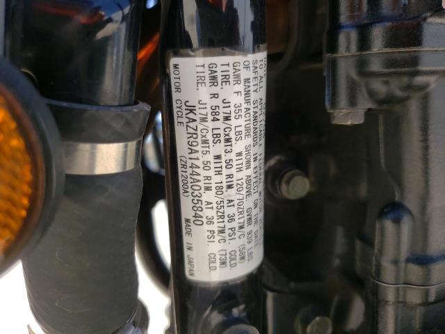 2004 KAWASAKI ZRX1200R JKAZR9A144A035840