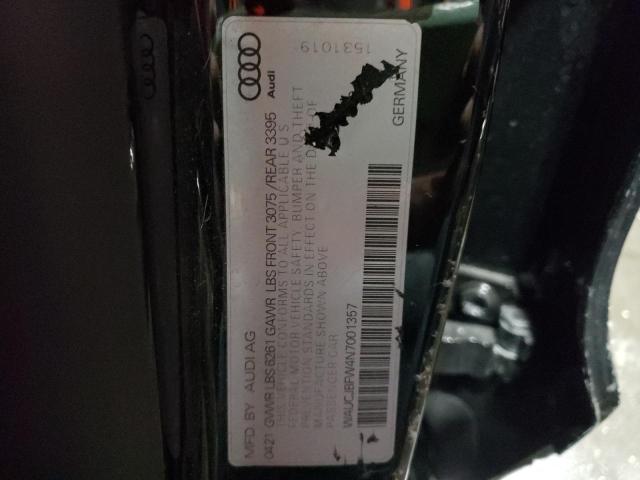 2022 AUDI E-TRON GT WAUCJBFW4N7001357