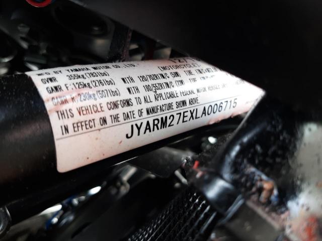 2020 YAMAHA MT07 JYARM27EXLA006715