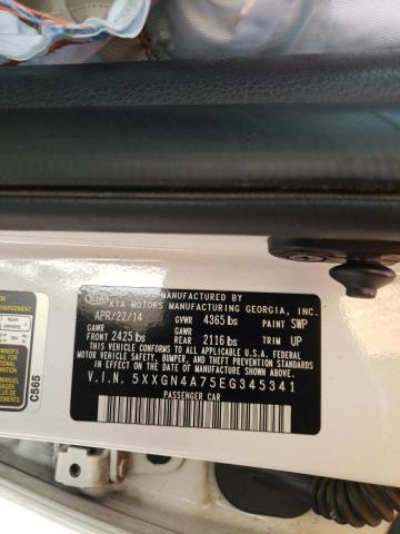 5XXGN4A75EG345341 KIA OPTIMA EX