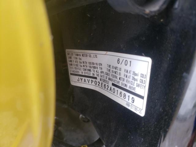 2002 YAMAHA XV1600 AS JYAVP02E62A016819