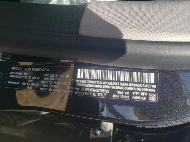 2018 ALFA ROMEO STELVIO SP ZASFAKPN4J7B95721