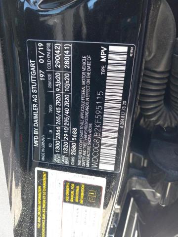 2019 MERCEDES-BENZ GLC 63 4MA WDC0G8JB2KF595115