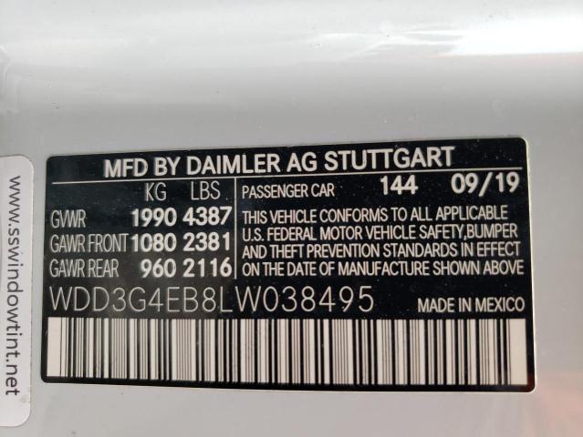 2020 MERCEDES-BENZ A 220 - WDD3G4EB8LW038495