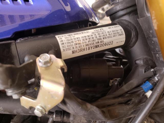 2021 YAMAHA YZFR3 A MH3RH18Y0MK006022