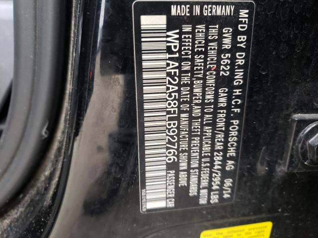 2015 PORSCHE MACAN TURB WP1AF2A58FLB92766