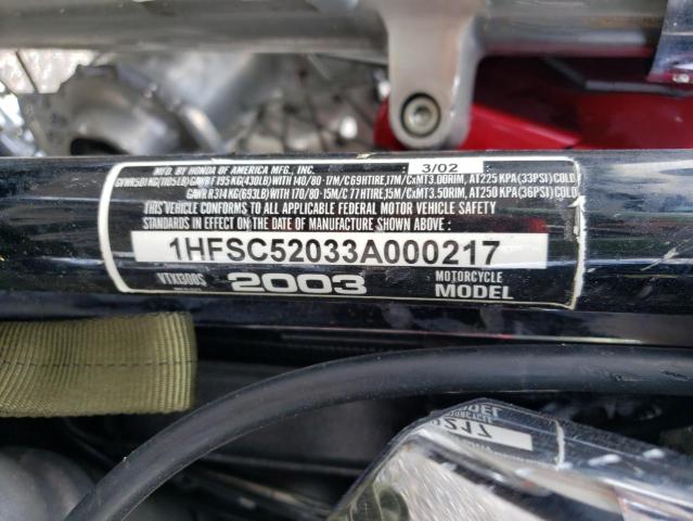 2003 HONDA VT1300 S 1HFSC52033A000217