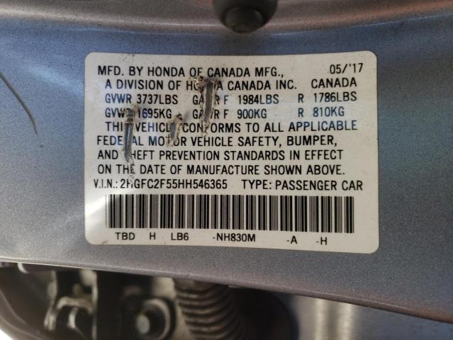 2HGFC2F55HH546365 Honda Civic Lx
