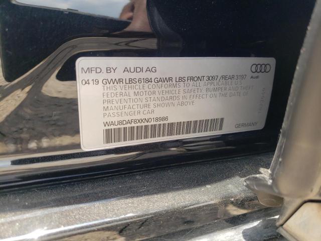 2019 AUDI A8 L WAU8DAF8XKN018986
