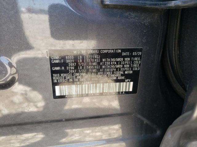 2020 SUBARU ASCENT TOU 4S4WMARD3L3466787