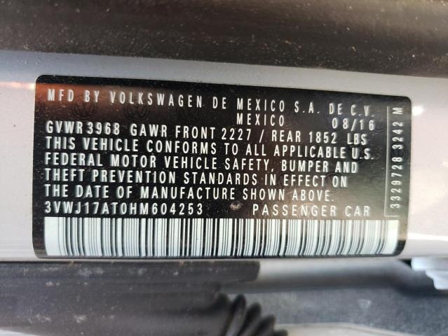 2017 VOLKSWAGEN BEETLE SE 3VWJ17AT0HM604253